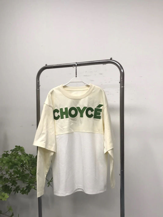 Double Sleeve Jersey — Bone White / Turtle Green