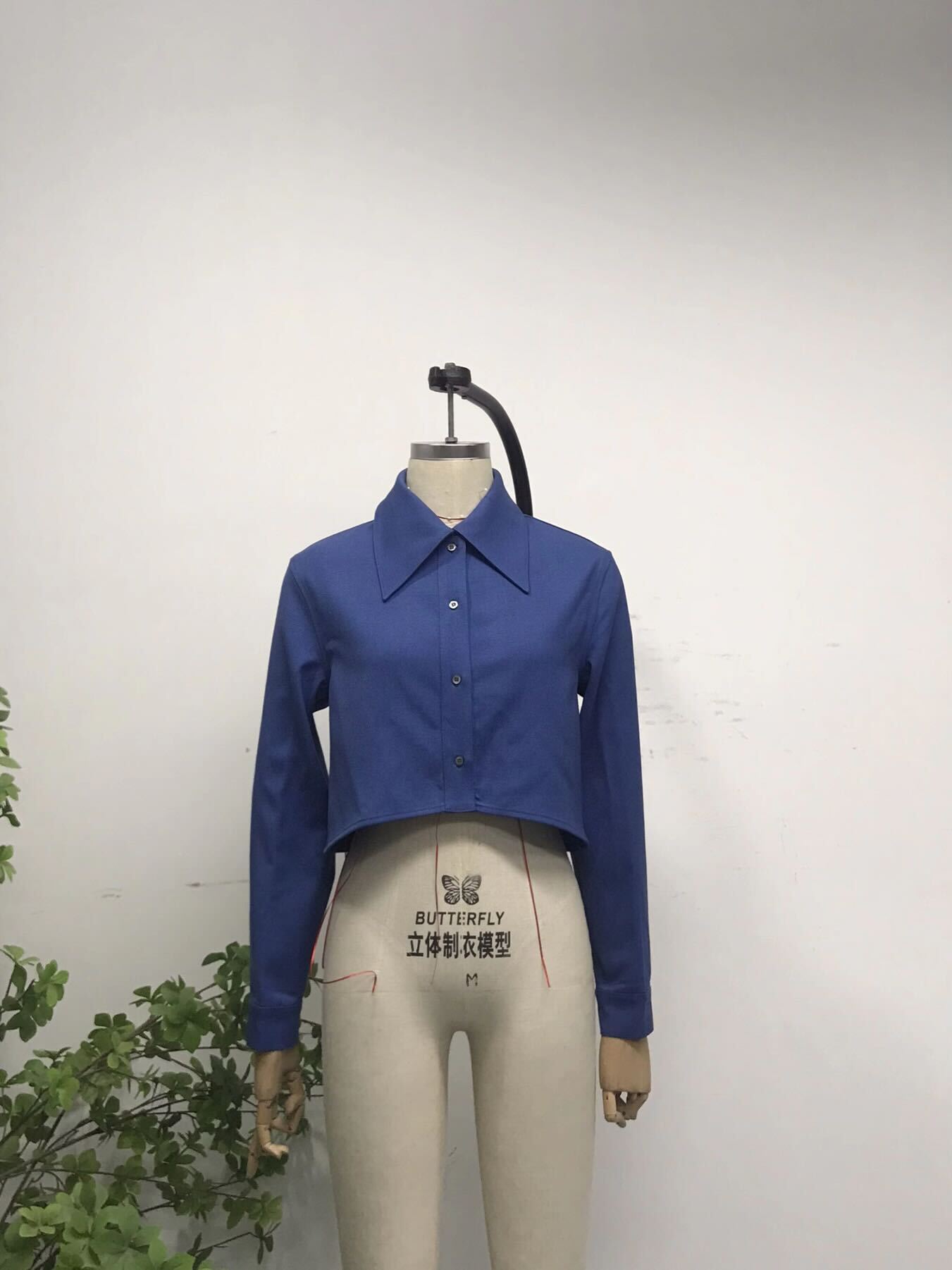 Warped Collared Short Button Up — Kensington Blue